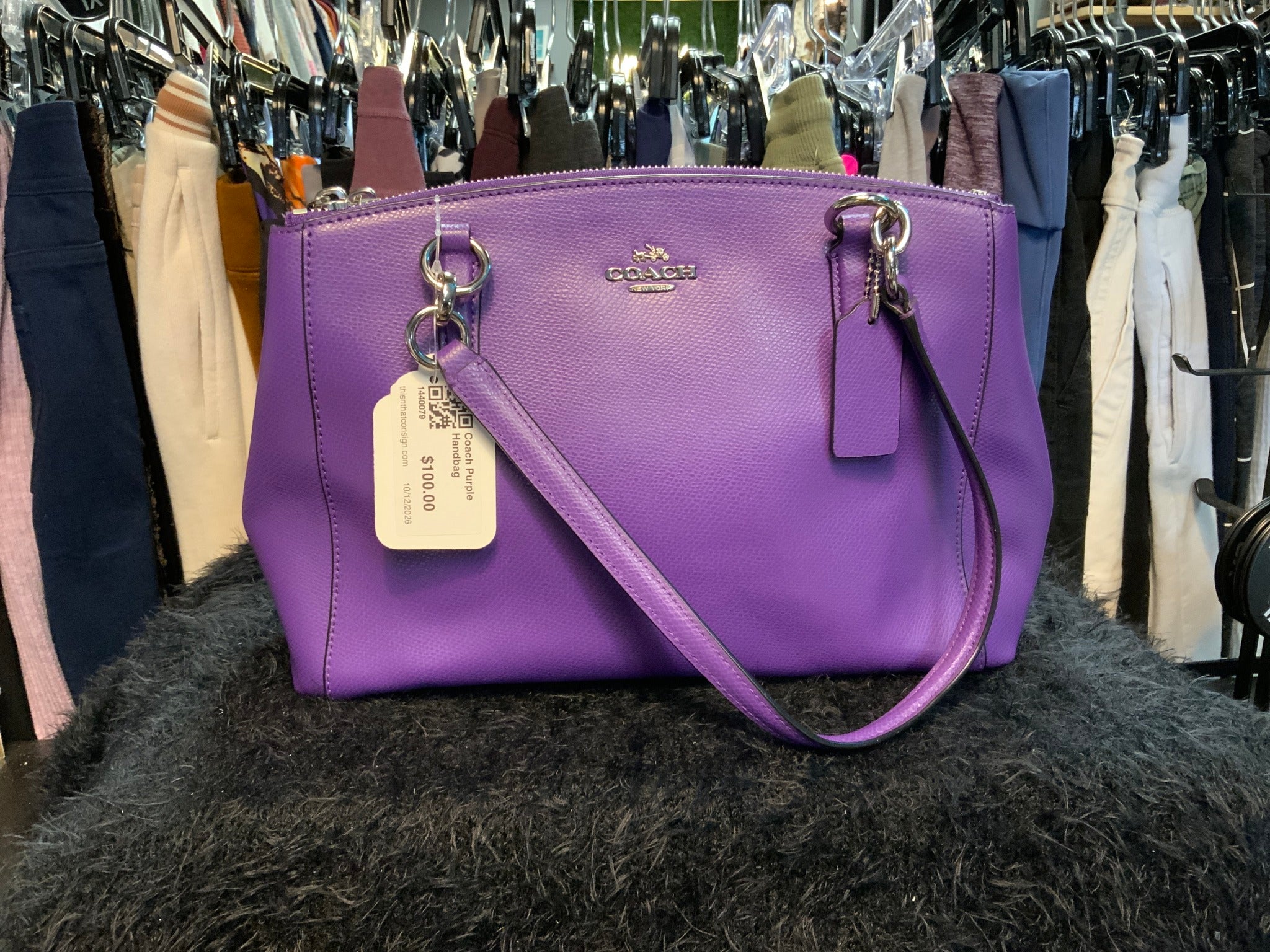 Coach Purple Handbag